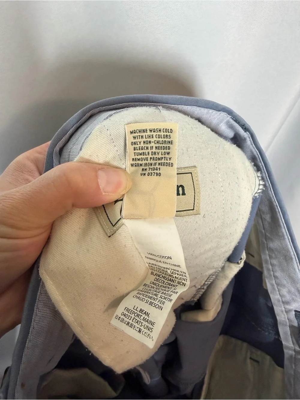 L.L. Bean | Men's Slacks Dress Pants Light Blue Natural Fit Size 34x29